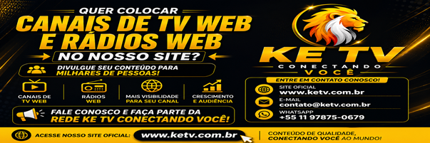 Quer colocar canais de TV web ou ao vivo no site KE TV? Entre em contato.