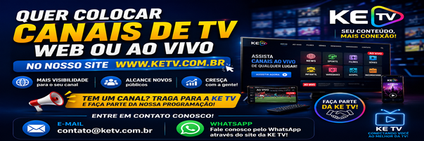 Quer colocar canais de TV web ou ao vivo no site KE TV? Entre em contato.